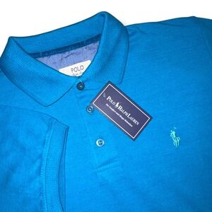 Polo Ralph Lauren Men's‎ Small Blue Regular Fit Pre Shrunk Polo Shirt